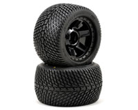 Road Rage 3.8 Tires Mounted on Desperado Black 1/2 Offset 17mm Wheels 2pcs