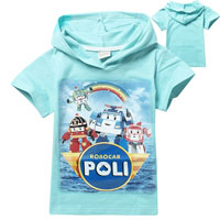 Robocar Poli Friends T-Shirt with Hood Blue 100 (нажмите для увеличения)