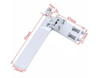 Haoye CNC Aluminum Boat Rudder 95mm with Water Pick-up (  )