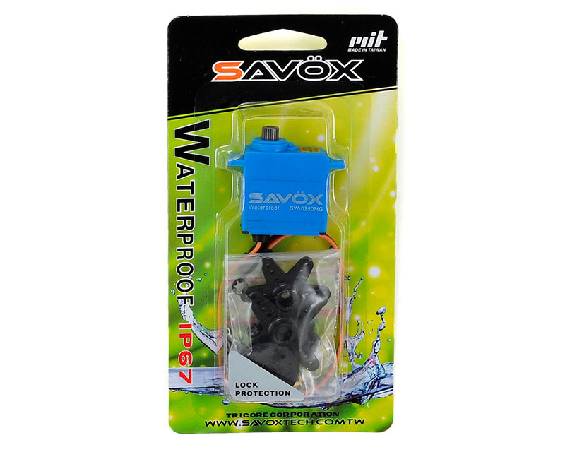 Сервопривод цифровой влагозащищённый Savox SW-0250MG Waterproof Metal Gear Digital Mini Servo (SAV-SW-0250MG) (нажмите для увеличения)