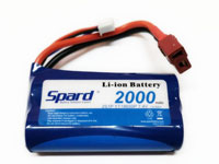 Spard LiIon Battery 2S1P 7.4V 2000mAh 15C T-Plug (нажмите для увеличения)