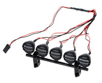 G.T.Power 5-LED Crawler Roof Light Black Kit (нажмите для увеличения)