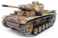 Panzerkampfwagen III Ausf. Airsoft RC Tank 1:16 Metal with Smoke 2.4GHz (  )