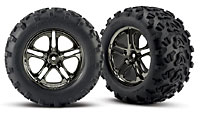 Maxx Tires 6.3 on Split Spoke Black-Chrome Wheels use TRA5353X HEX17mm 2pcs