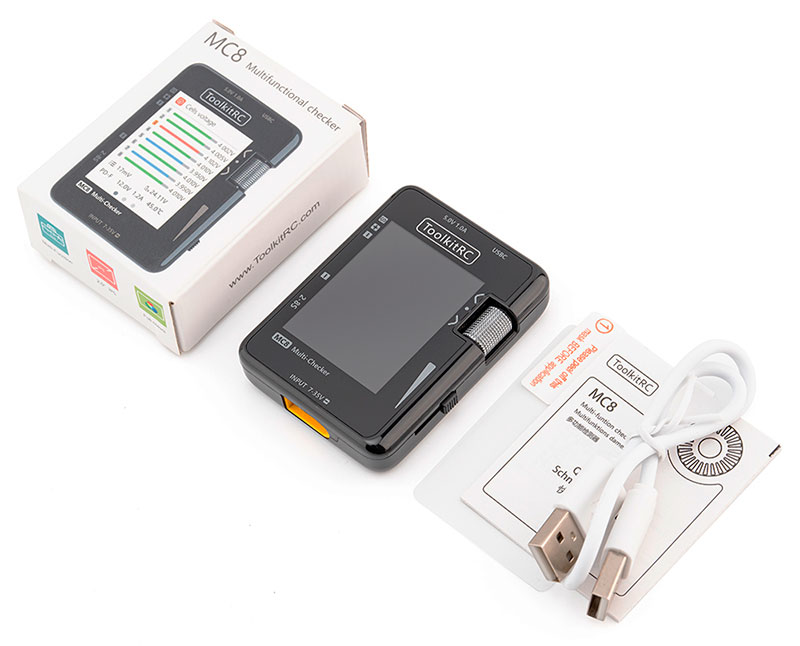 Тестер-балансир аккумуляторов ToolkitRC MC8 Multi-Checker TK31600 (TC-MC8) (нажмите для увеличения) Тестер-балансир аккумуляторов ToolkitRC MC8 Multi-Checker TK31600 (TC-MC8) (нажмите для увеличения)