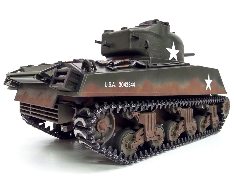 Радиоуправляемый танк Torro Sherman M4A3 75mm Airsoft RC Tank PRO 1:16 Metal with Wooden Box 2.4GHz (TR1112400760) (нажмите для увеличения)