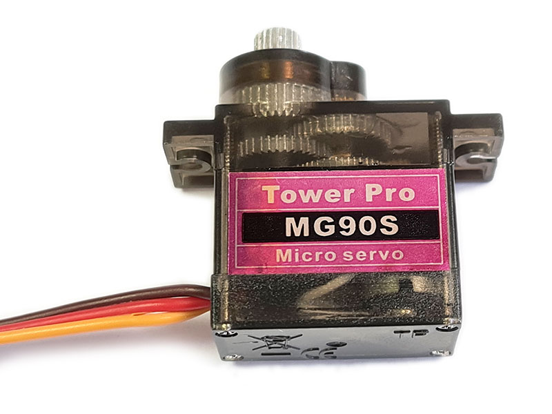 Сервопривод цифровой TowerPro MG90S Metal Gear Digital Micro Servo 180° (TP-MG90S) (нажмите для увеличения) Сервопривод цифровой TowerPro MG90S Metal Gear Digital Micro Servo 180° (TP-MG90S) (нажмите для увеличения)
