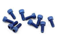 Aluminum Socket Head Hex Screw Blue 4-40x1/4 10pcs (  )