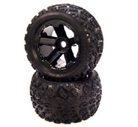 Dirt Crusher Tires 4.0 on XD Bully Black Wheels HEX17mm 2pcs (  )