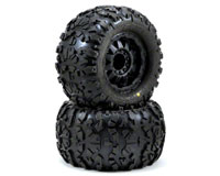 Rock Rage 3.8 Tires Mounted on F-11 Black Wheels 1/2 Offset 2pcs (  )