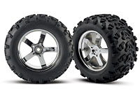 Maxx Tires 6.3 on Chrome Hurricane Wheels HEX14mm 2pcs