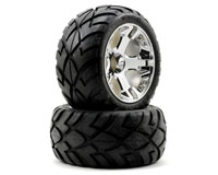 Anaconda 2.8 Tires Glued on All-Star Mirror-Chrome Wheels Nitro Front Left & Right (  )