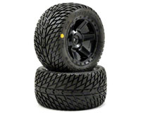 Road Rage 2.8 30 Series Traxxas Style Bead Tires on Desperado Black Wheels Electric Rear 2pcs (  )