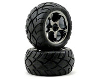 Anaconda Tires on Tracer Black Chrome Rear Wheels HEX12mm Bandit 2pcs (  )