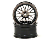 Front Deep Mesh Wheel 54x30mm Black Chrome 2pcs (  )