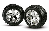 Alias Tires 2.8 on Chrome All-Star Wheels HEX12mm Rear 2pcs (  )