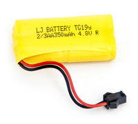 Battery 2/3AA NiCd 4.8V 350mAh (  )