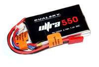 Dualsky Ultra LiPo Battery 2S1P LiPo 7.4V 550mAh 50C JST-BEC (  )