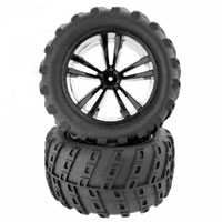 Black Truck Tires and Rims E10MT 2pcs