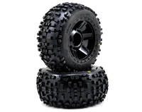 Badlands 3.8 Tires Mounted on Desperado Black 1/2 Offset 17mm Wheels 2pcs (  )
